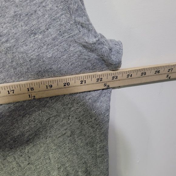 J. Crew Utility Knit Cotton Short Sleeve Henley Gray Shirt XL - Picture 6 of 7